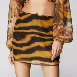 Nasty Girl Animal Print Micro Mini Skirt - Size 4 - NWT